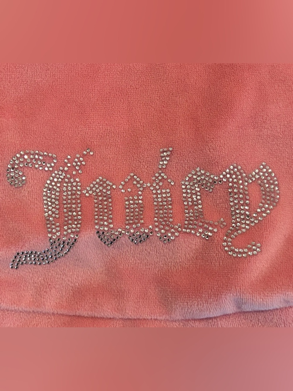 Juicy Couture Pink BLING VELOUR PET HOODIE - Picture 3 of 9